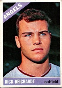 1966 Topps Baseball Card Rick Reichardt California Angels sk1973