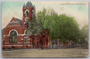 Frankfort Ohio 1908 Postcard Presbyterian Church