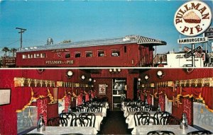 Phoenix Arizona Pullman Pie Restaurant interior Brader Postcard 21-11327