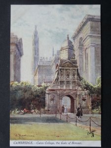 Cambridge CAIUS COLLEGE Gate House Artist Matthison c1905 by Raphael Tuck 7802