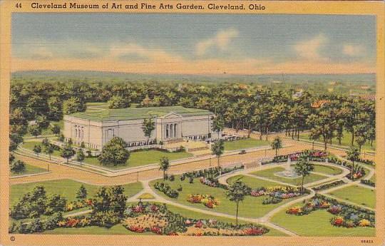 Cleveland Museum Of Art And Fine Arts Garden Cleveland Ohio 1942