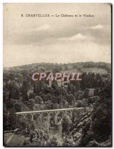 Old Postcard Chastellux The Castle And The Viaduct