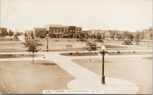 Galt Park Lethbridge Alberta AB c1913 Real Photo Postcard F84