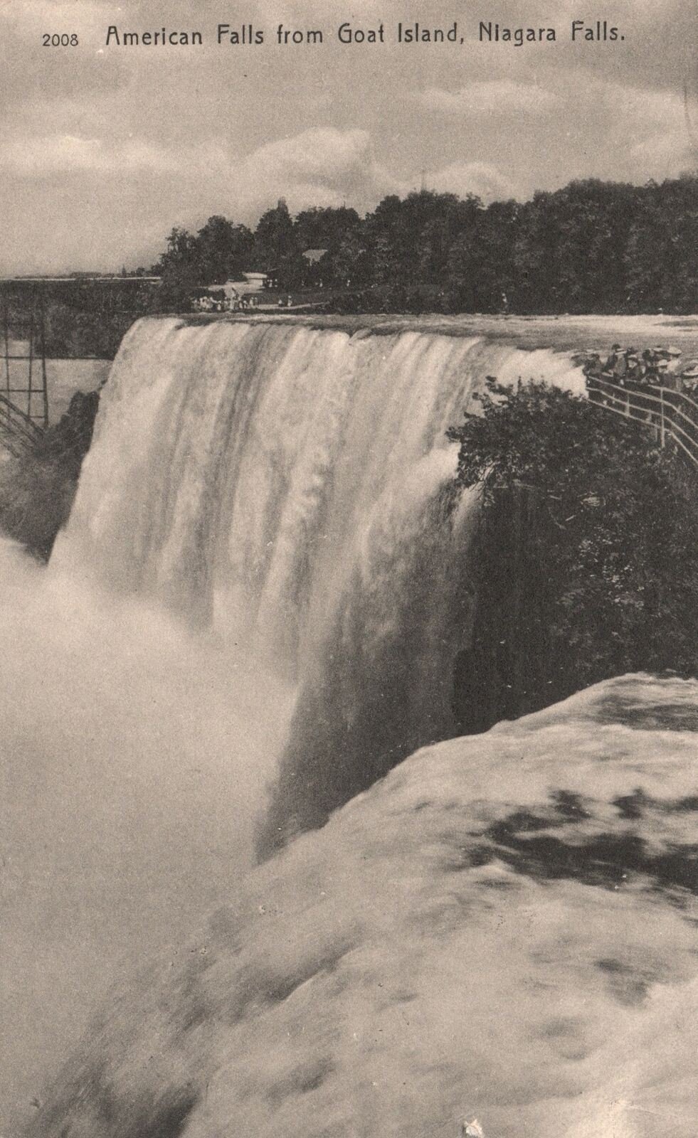 Vintage Postcard 1915 American Falls From Goat Island Niagara Falls New ...