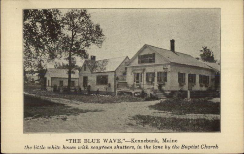 Kennebunk ME The Blue Wave Card/Postcard - Blank Backside