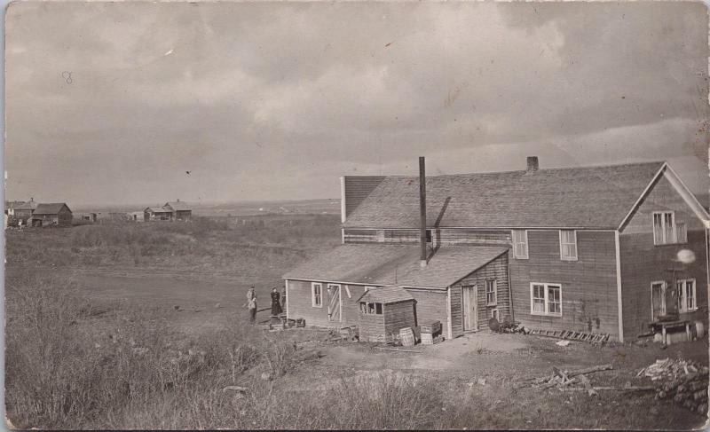 People House Prairies Farm Farmland AB Alberta ?? (In AB lot) RPPC Postcard E26