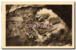 Old Postcard Fort Douaumont Effects & # 400 39un french shell falls on the ev...