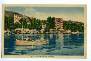 497102 Croatia Opatija Abbazia Grand Hotel Belvedere Vintage postcard