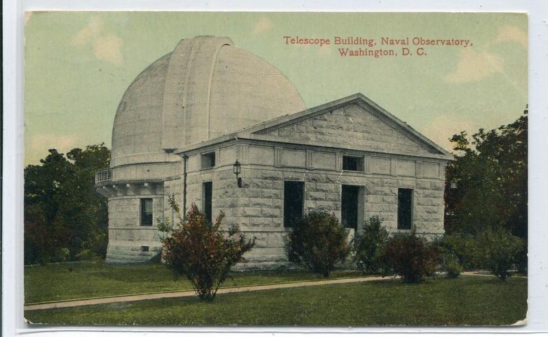 Naval Observatory Telescope Building Washington DC 1913 postcard