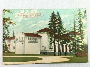 Vintage Postcard 1910s California State Building Alaska-Yukon Exposition Seattle