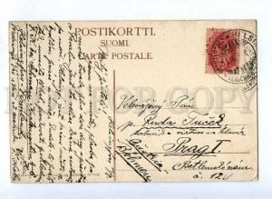 190775 FINLAND Punkaharju Vintage russian RPPC finnish stamp