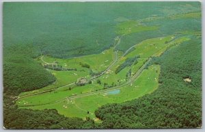 Hot Springs Virginia 1968 Postcard The Homestead Lower Cascades Golf Course