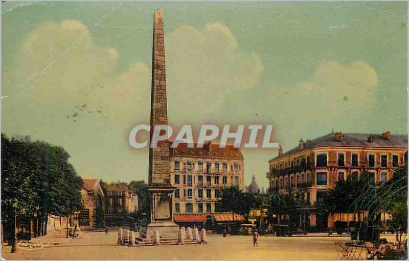 Old Postcard Chalon sur Saone (S & L) Square Obelisk