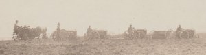 McLaughlin SOUTH DAKOTA RPPC c1910 GASOLINE TRACTORS Tractor FARMING SCENE SD