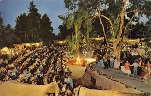 The Wagon Camp Ghost Town Buena Park, California USA View Postcard Backing 