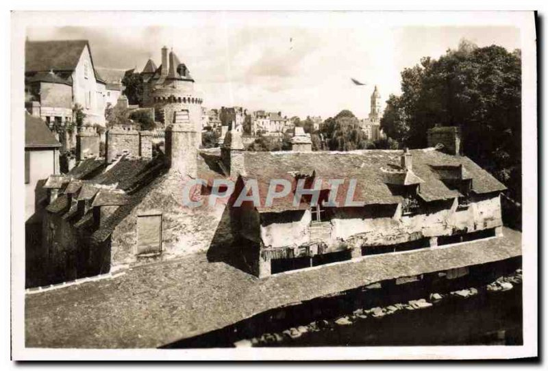 Postcard Modern Vannes Ramparts Former Old Wash houses and moat Garenne