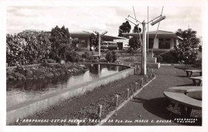 Arapongas Brazil River and Park Real Photo Vintage Postcard AA21862