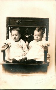 Vintage Real Photo Post Card RPPC Lot of 9 - All Same Victorian Family w Twins