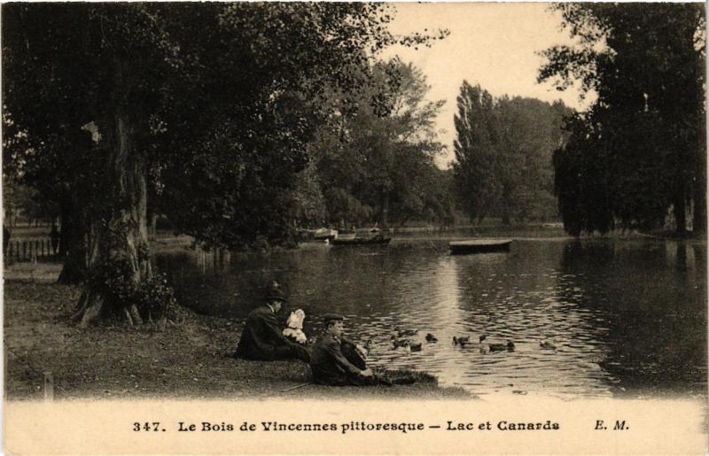 CPA PARIS 12e Le Bois de VINCENNES pittoreque. Lac et Canards (539181)