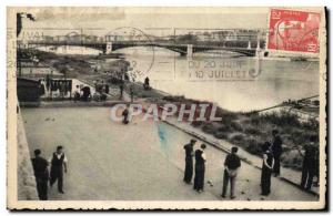 Old Postcard Lyon Petanque Bridge of & # 39universite