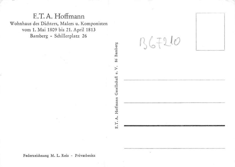B67210 Germany Hoffmann Bamberg Schillerplatz