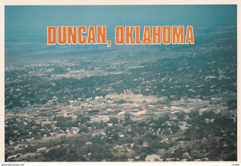 DUNCAN, Oklahoma, 1950-1970s; Aerial View