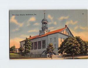 Postcard Moravian Church Bethlehem Pennsylvania USA