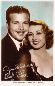 Joan Blondell & Dick Powell Actor, Actress, Movie Star Unused 