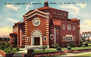 Florida St Petersburg St Mary's Catholic Church 1946