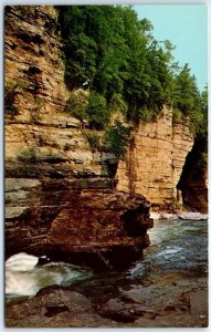 Postcard - Rushing Waters At Ausable Chasm, New York