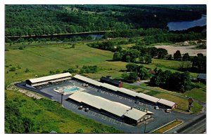 VTG Thunderbird Motel, Aerial View, Nashua, NH Postcard