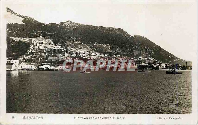 Modern Postcard From The Town Gibraltar Commercial Mole