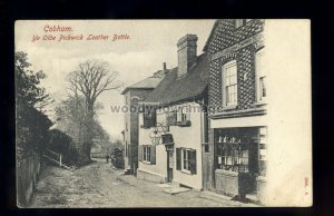 TQ3605 - Ye Olde Pickwick Leather Bottle Pub, Cobham c1907 - printed postcard