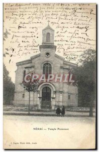 Old Postcard Nerac Protestant Church