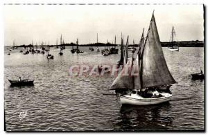 Postcard Modern Luc Sur Mer Small Boats