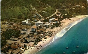 Playa Los Muertos Deads Beach Air View Puerto Vallarta Jal Mexico Postcard PM 