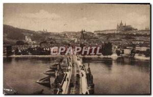 VINTAGE POSTCARD Praha Prague