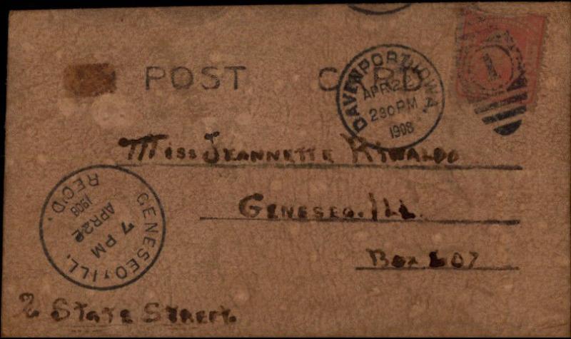 Real Leather Buster Brown? OUT TO RAISE H___ c1905 Postcard