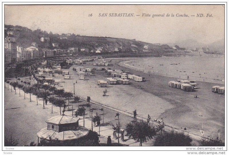 SAN SEBASTIAN, Vista general de la Concha, Spain,  00-10s