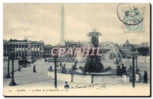 Paris - 8 - Place de la Concorde - Old Postcard
