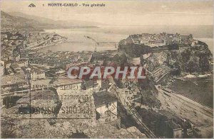 Old Postcard Monte Carlo Vue generale