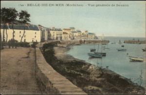 Belle Isle en Mer Sauzon c1910 Postcard