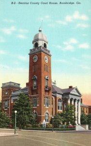 Vintage Postcard Decatur County Court House City Of Oaks Bainbridge Georgia GA