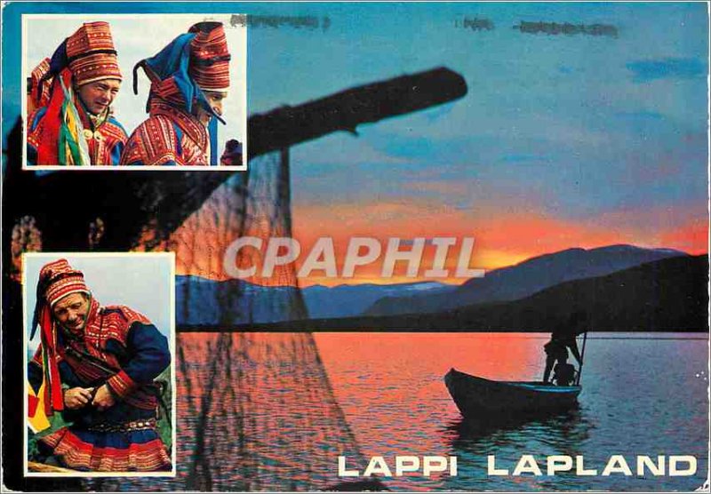 Postcard Modern Tervehdys Lapista Greetings from Lapland