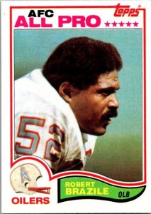 1982 Topps Football Card Robert Brazile All Pro Houston Oilers sk8934