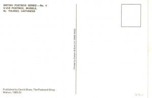 British Postbox Ser. No. 4  Nice modern postcard by Bath Postal Museum