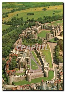 Modern Postcard Aerial view of Windsor Castle