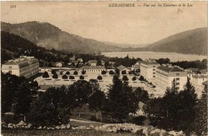 CPA GÉRARDMER vue sur les Casernes et le Lac (402463)