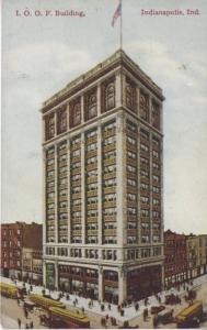 I.O.O.F. Building ~ Indianapolis Indiana IN Vintage Postcard