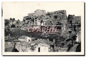 Old Postcard Les Baux Ruins of the feudal Chateau destroyed under Louis XIII ...